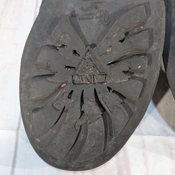 John Fluevog DFT Do-F'T Black Leather Combat Boots M12 - Picture 12 of 12